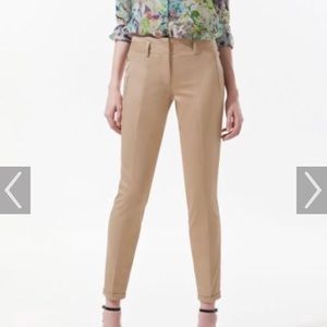 Zara twill Capri pants in beige
